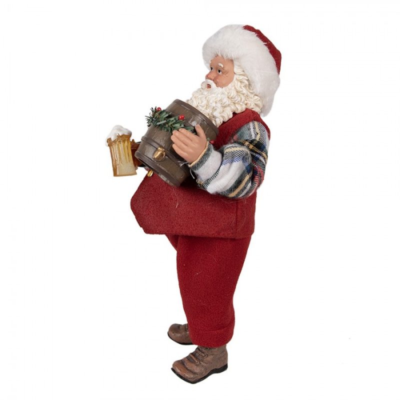 Père Noël Décoratif "Buveur de Bière", 16x8x28cm – Image 2