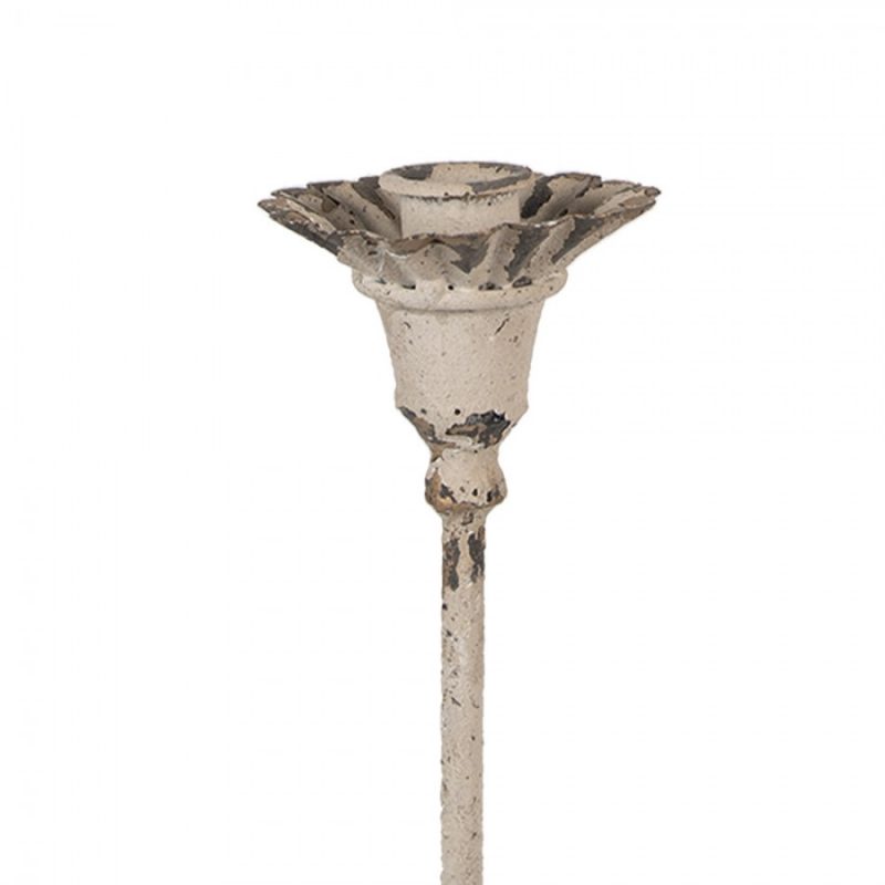 Chandelier en Métal Beige Antique 11x27cm – Image 4