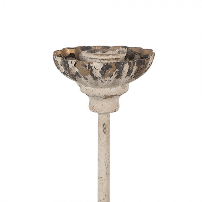 Chandelier en Métal Beige Antique 10x16cm – Image 2
