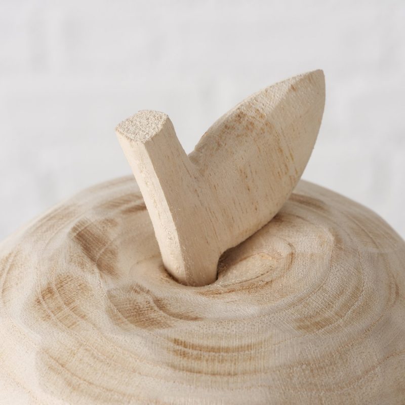 Pomme "Manzana" en Bois de Paulownia H.7cm – Image 6