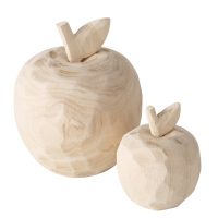 Pomme "Manzana" en Bois de Paulownia H.7cm – Image 3
