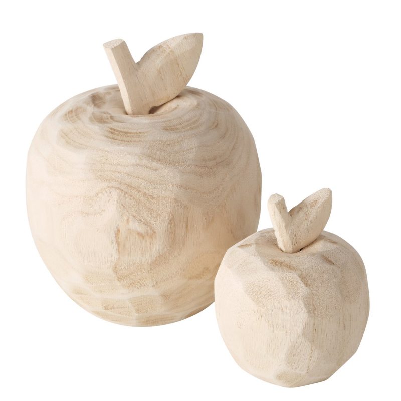Pomme "Manzana" en Bois de Paulownia H.7cm – Image 3