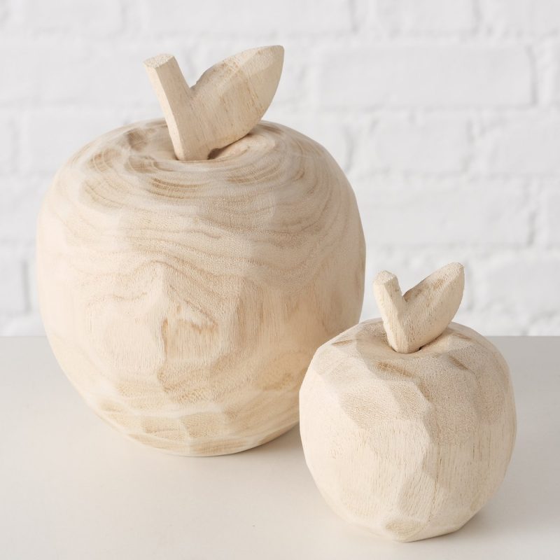 Pomme "Manzana" en Bois de Paulownia H.7cm – Image 2