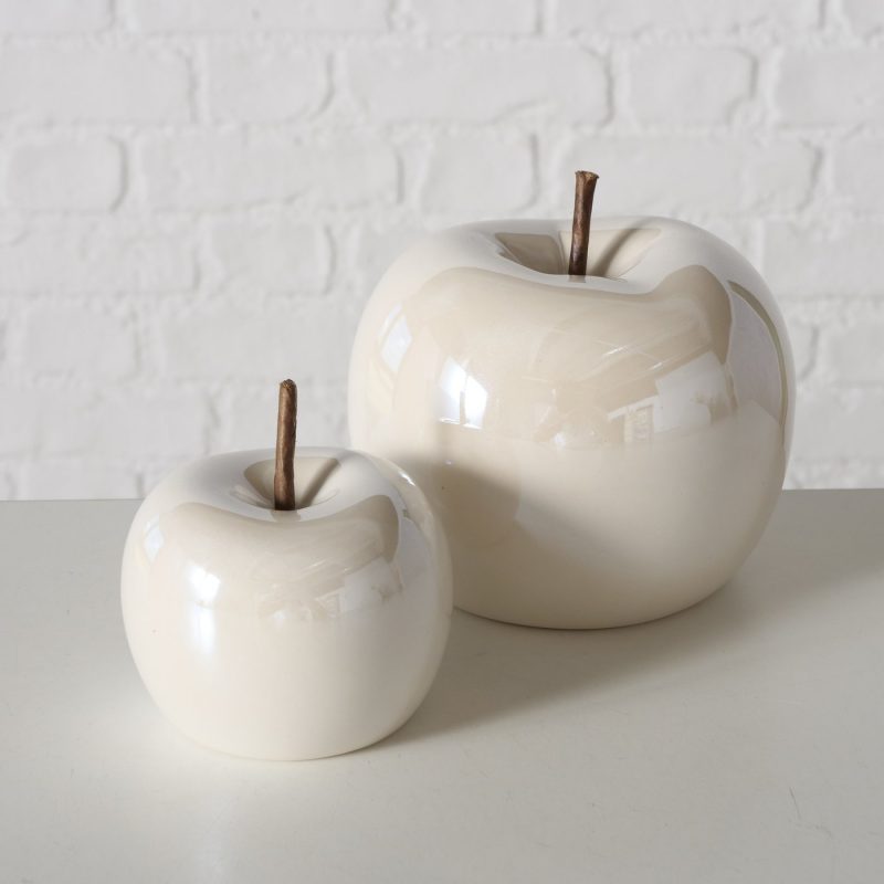 Pomme "Perly" en Dolomite Blanc, H.6,5cm – Image 6