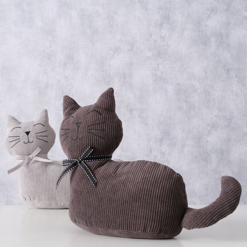 Bloc-Porte Chat "Fido", Sable et Polyester, 2 Coloris au Choix, 11x25cm – Image 10