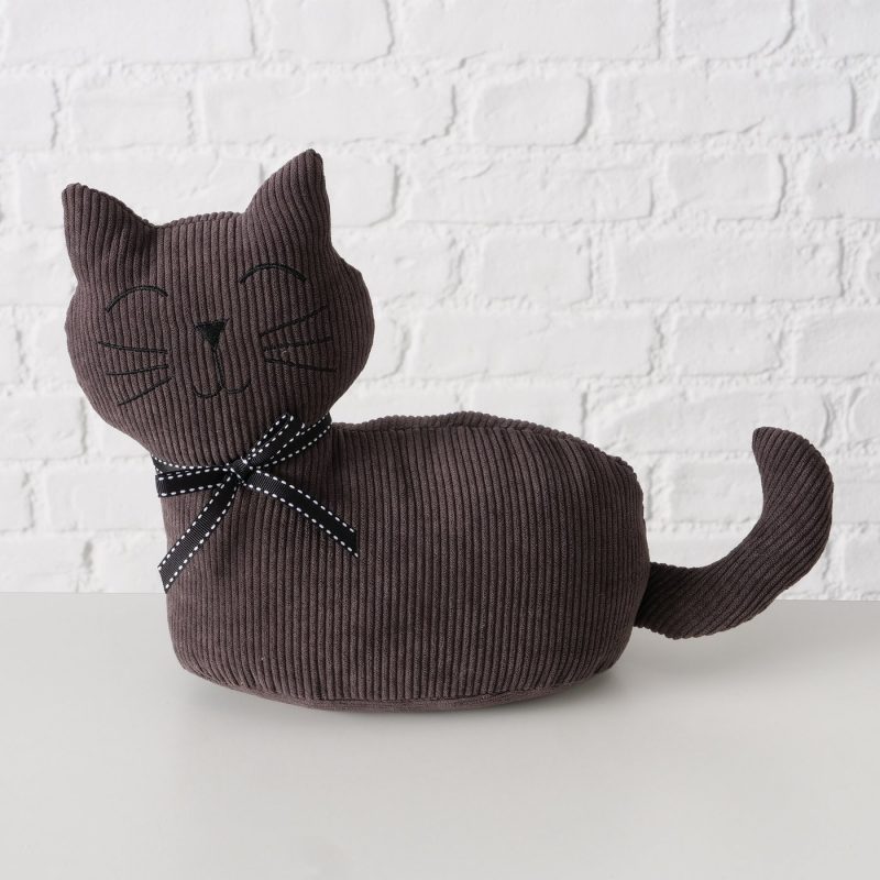 Bloc-Porte Chat "Fido", Sable et Polyester, 2 Coloris au Choix, 11x25cm – Image 6