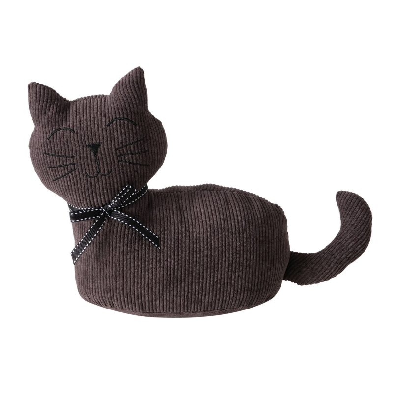 Bloc-Porte Chat "Fido", Sable et Polyester, 2 Coloris au Choix, 11x25cm – Image 4