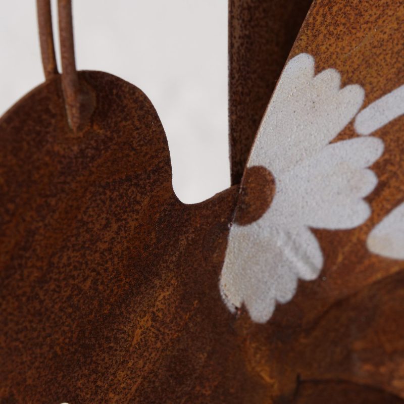 Piquet de Jardin "Lily" Papillon, en Métal Rouillé, 2 Modèles au Choix, H.125cm – Image 2