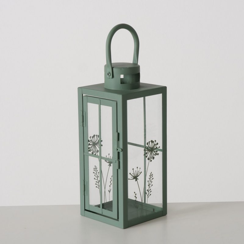 Lanterne "Yves", en Métal Vert d'Eau, 10xH.25cm – Image 5