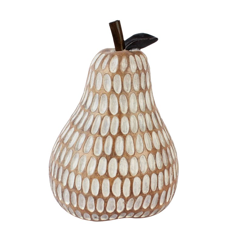 Poire en Résine, 14x13,5x20cm
