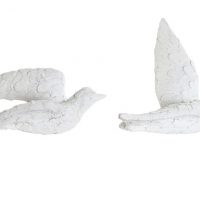 Décoration Murale, Hirondelle en Résine, 2 Modèles au choix, 18x11x18cm