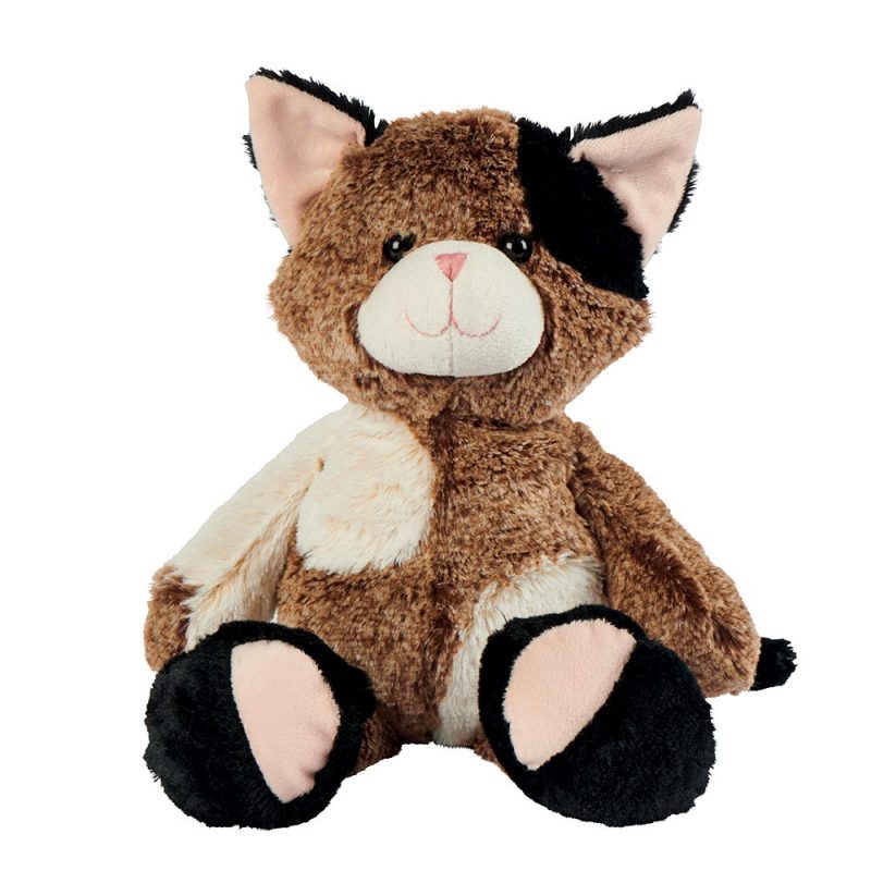 Peluche Moana "Louise Mansen" Chat tricolore marron/écru/noir 100%, 38cm