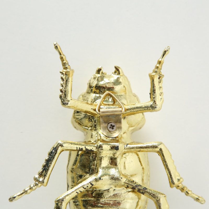 Figurine "Camy" 3 Modèles de Coléoptère au Choix, en Résine Dorée, 3,5x9x11cm – Image 9