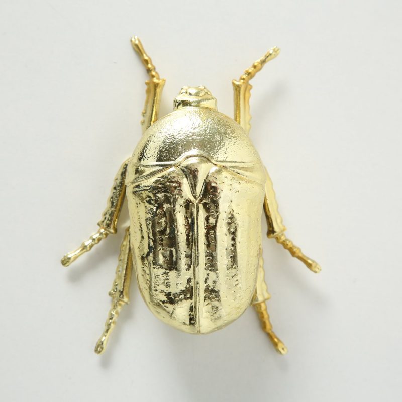 Figurine "Camy" 3 Modèles de Coléoptère au Choix, en Résine Dorée, 3,5x9x11cm – Image 7