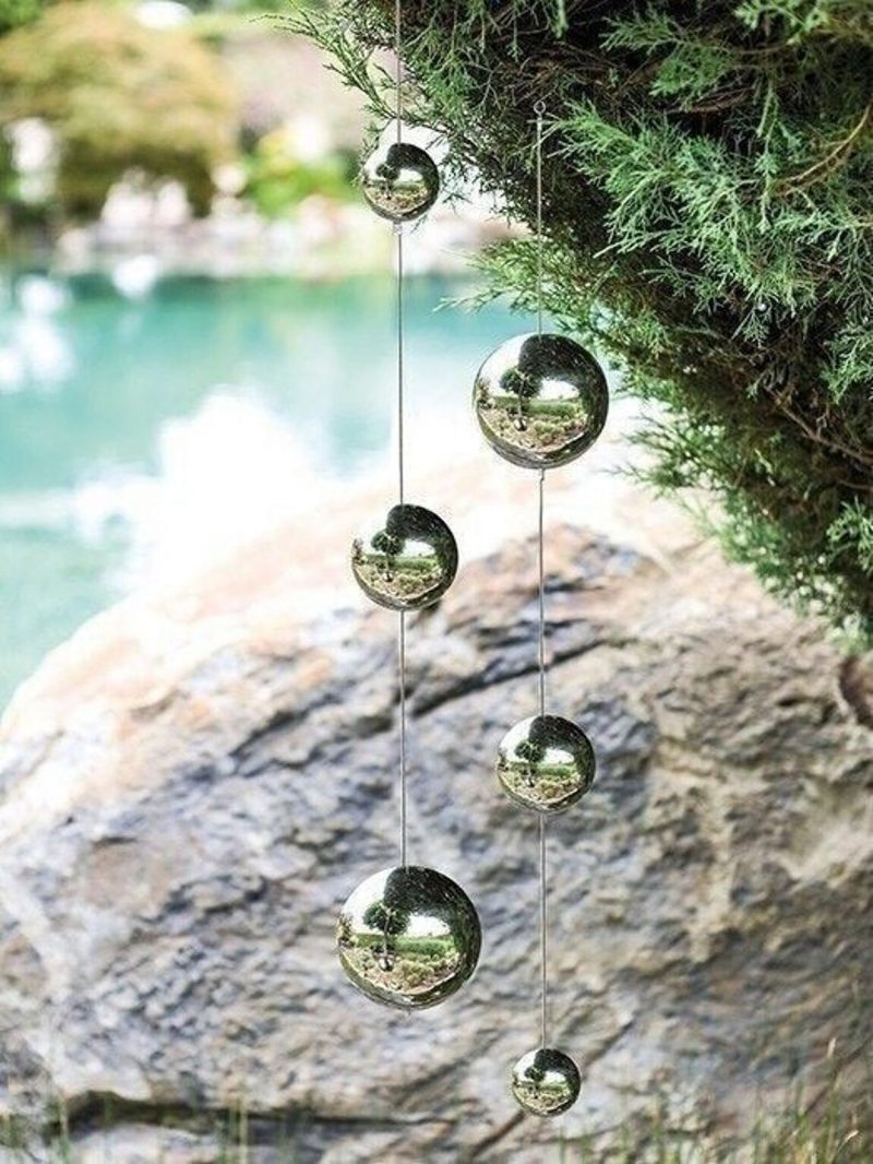 Guirlande Déco "Boules" Inox 11,5x90cm