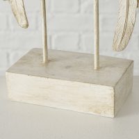 Ailes Décoratives "Cosmo" sur Socle, en Résine Beige, 27x7,5x38cm – Image 5