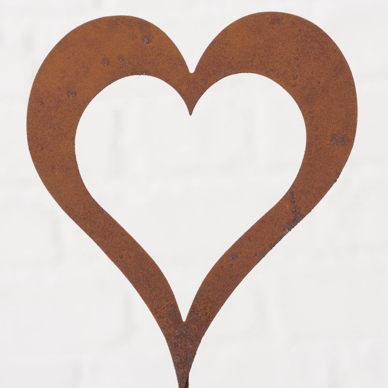 Pic Cœur "Rosi" en Métal Rouillé, 11x30cm – Image 5