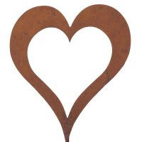 Pic Cœur "Rosi" en Métal Rouillé, 11x30cm – Image 4