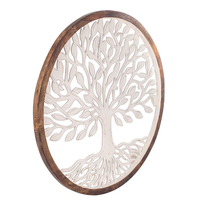 Cercle Arbre de Vie Mural en Bois, ø96cm x 4cm – Image 4
