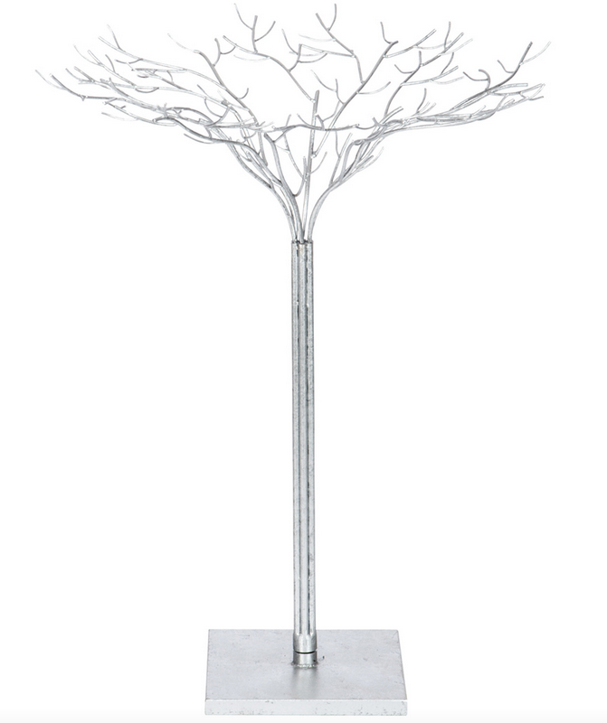 Arbre en Métal Argent M 62x62x80cm