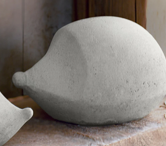 Figurine Hérisson en Béton Gris, 24x16x14cm