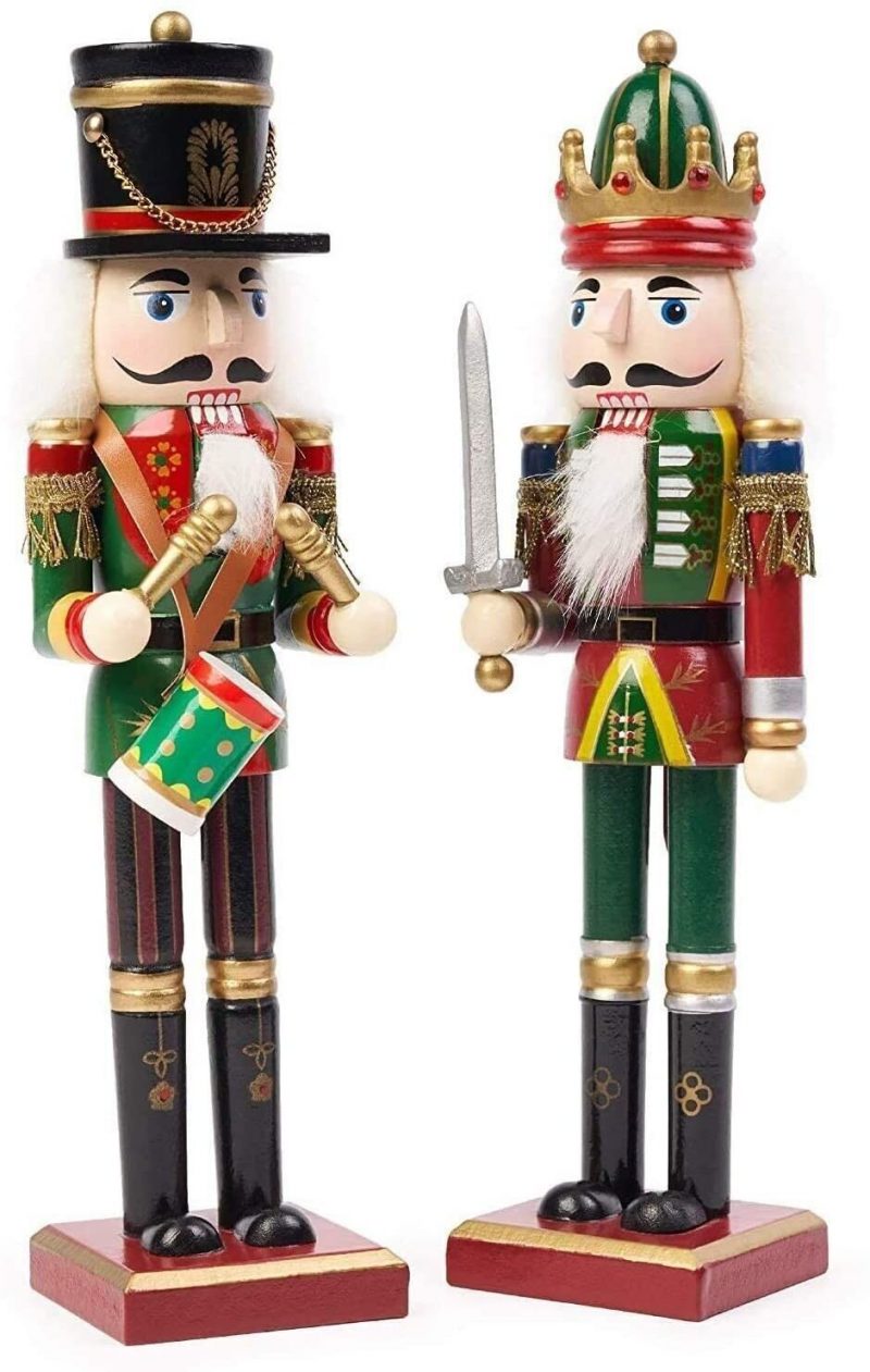 Casse-Noisette Traditionnel de Noël en Bois 30cm, 2 Modèles au Choix – Image 2