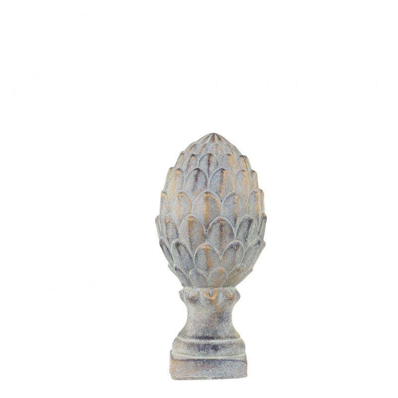 Pomme de Pin “Noyon” en Ciment Opale ø10xH20cm – Image 3