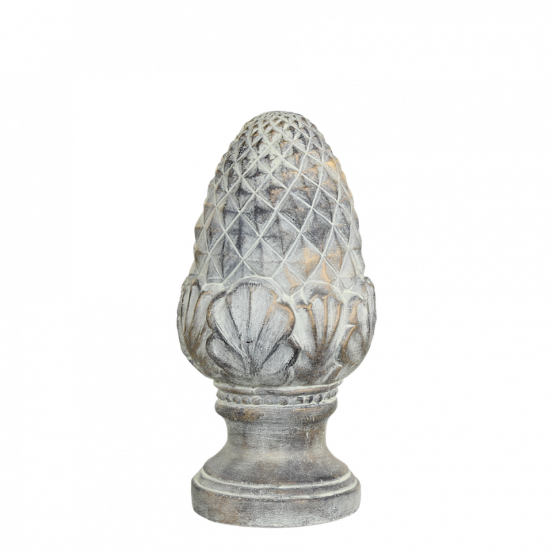 Pomme de Pin "Noyon" en Ciment Opale ø15,5xH31cm – Image 5