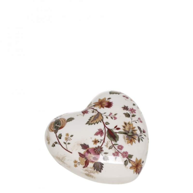 Coeur "Nancy" en Céramique avec Motif Floral 11,5x11,5XH4cm – Image 2