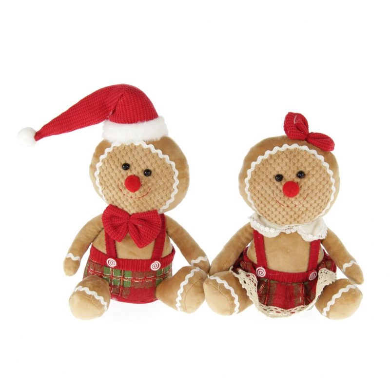 Pain d’Épices en Tissu, 20x13x25cm, Fille ou Garçon au Choix, 100% Polyester – Image 2