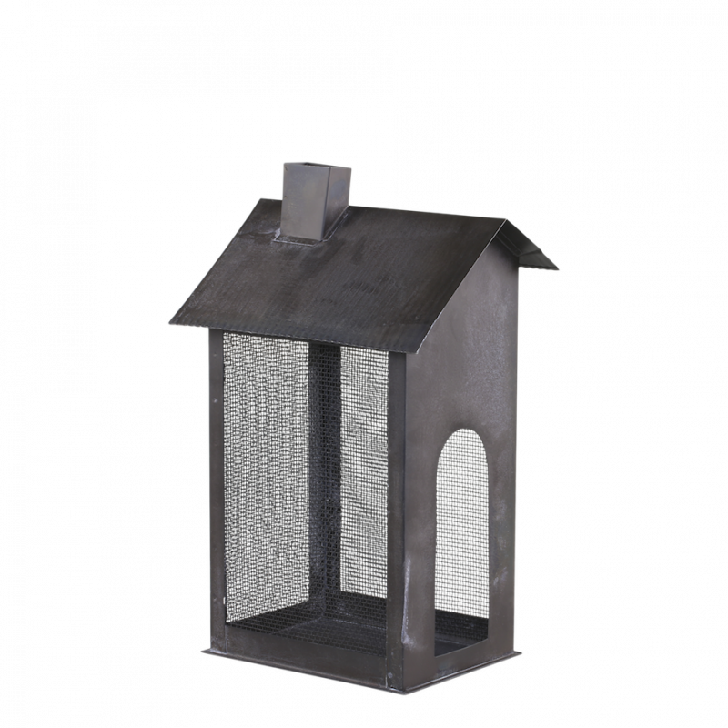 Maison en Fil de Fer Lumineux Charbon Antique 18x13xH28cm – Image 3