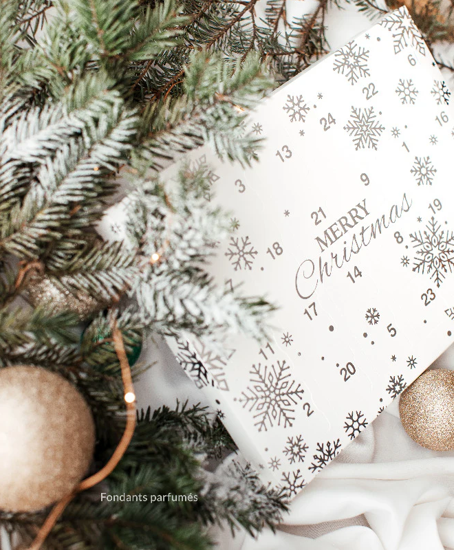 Calendrier de l'Avent 24 Fondants Naturels Parfumés aux Senteurs de Noël