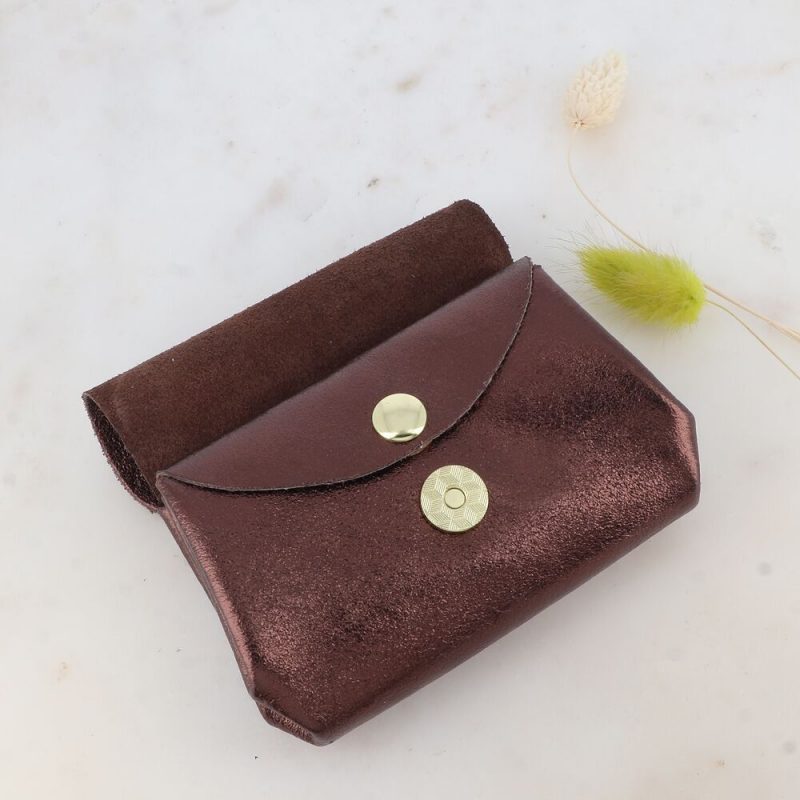 Pochette Bruxelles - 3 Compartiments, 2 Boutons Aimantés 10x7cm, Divers Coloris – Image 6