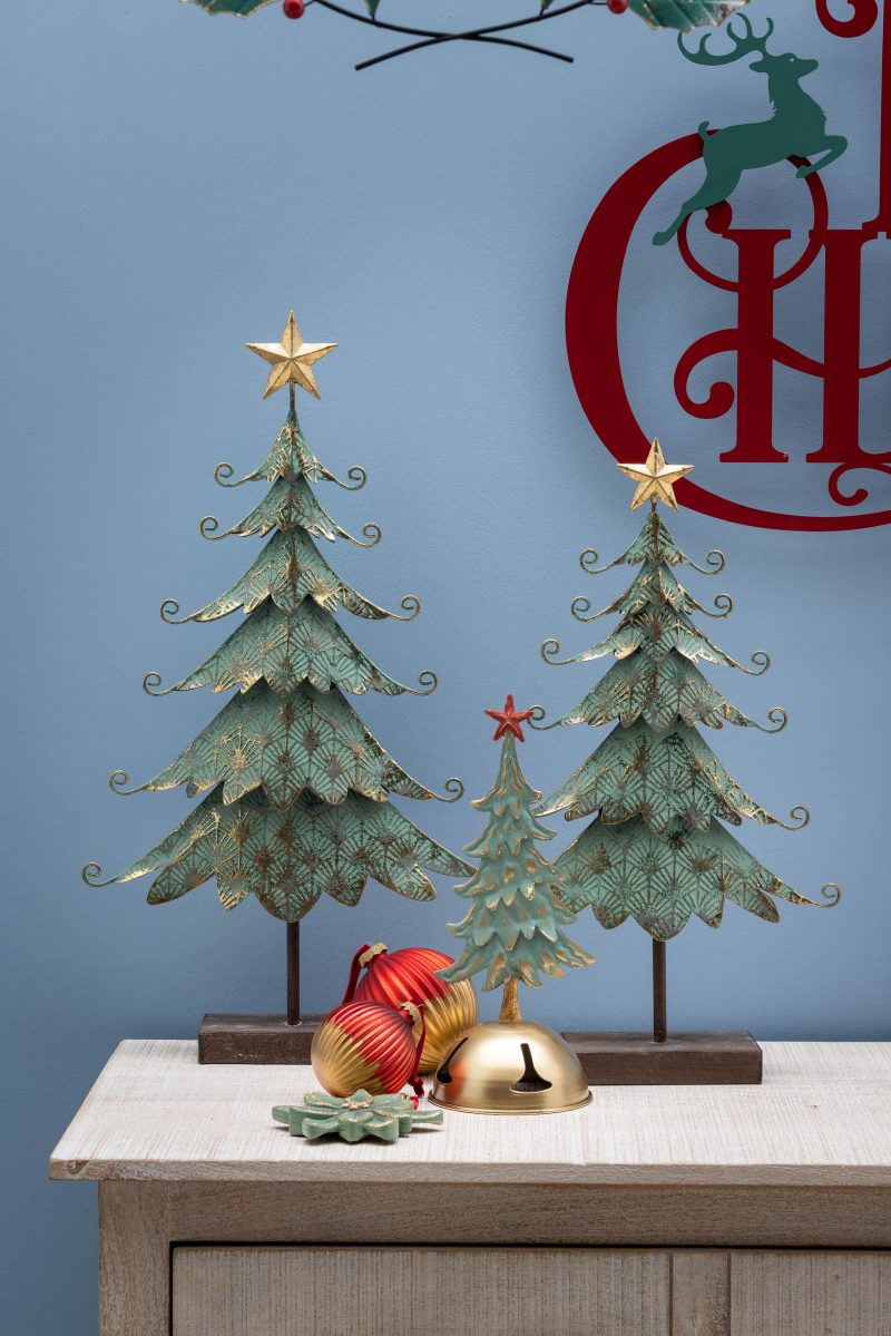 Sapin Base Style Cloche Doré en Métal ø12,5x31cm – Image 4