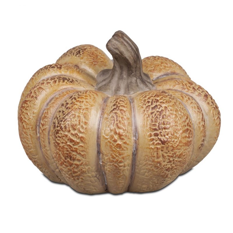 Citrouille en Céramique Beige/Marron ø21cm