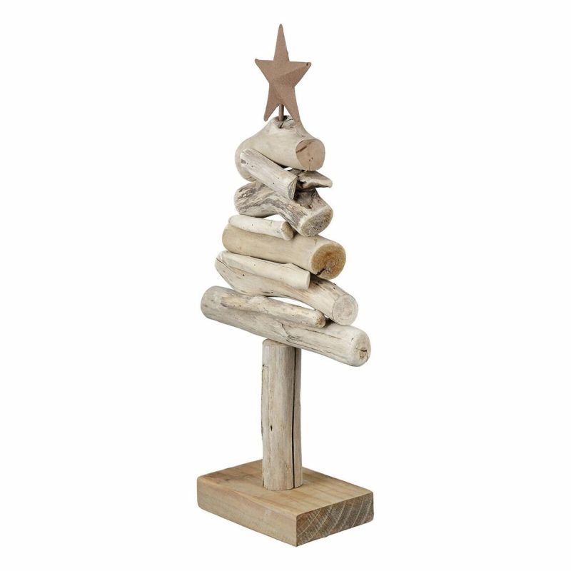 Sapin de Noël "Stella" en bois de chêne du sud « Lithocarpus » H.30cm – Image 2