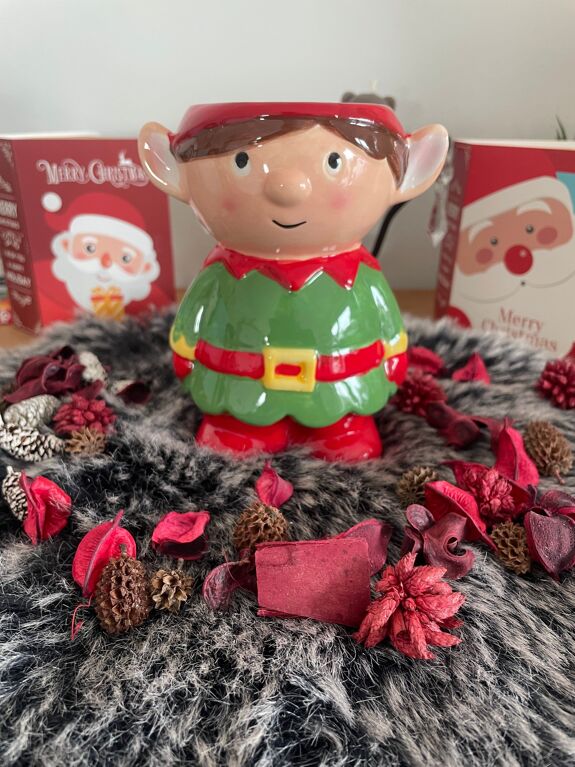 Brûleur à Fondant "Elfe de Noël" en Céramique H.12cm