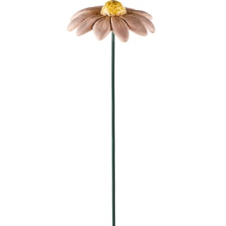 Fleur Rose sur Pic en Céramique 11x10x4cm