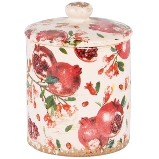 Pot avec Couvercle "Pomegranate" en Céramique 13x13x15cm
