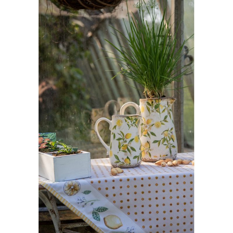 Pichet Décoratif 20x14x23 cm Jaune Céramique Citron – Image 2