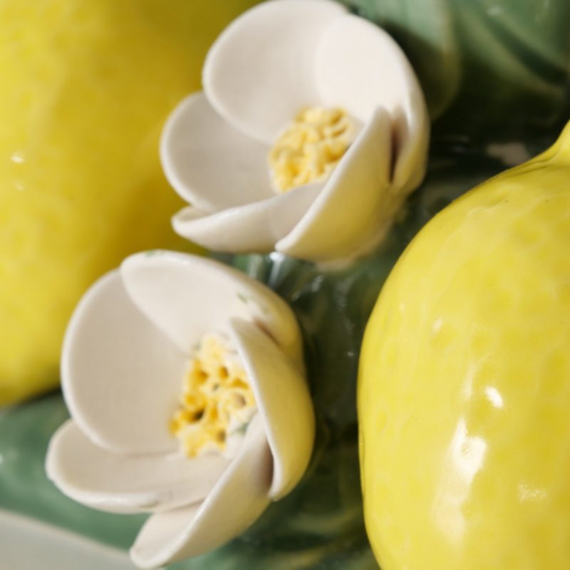 Bougeoir "Zitronella" Fleur et Fruit en Porcelaine 10xH.7cm – Image 4