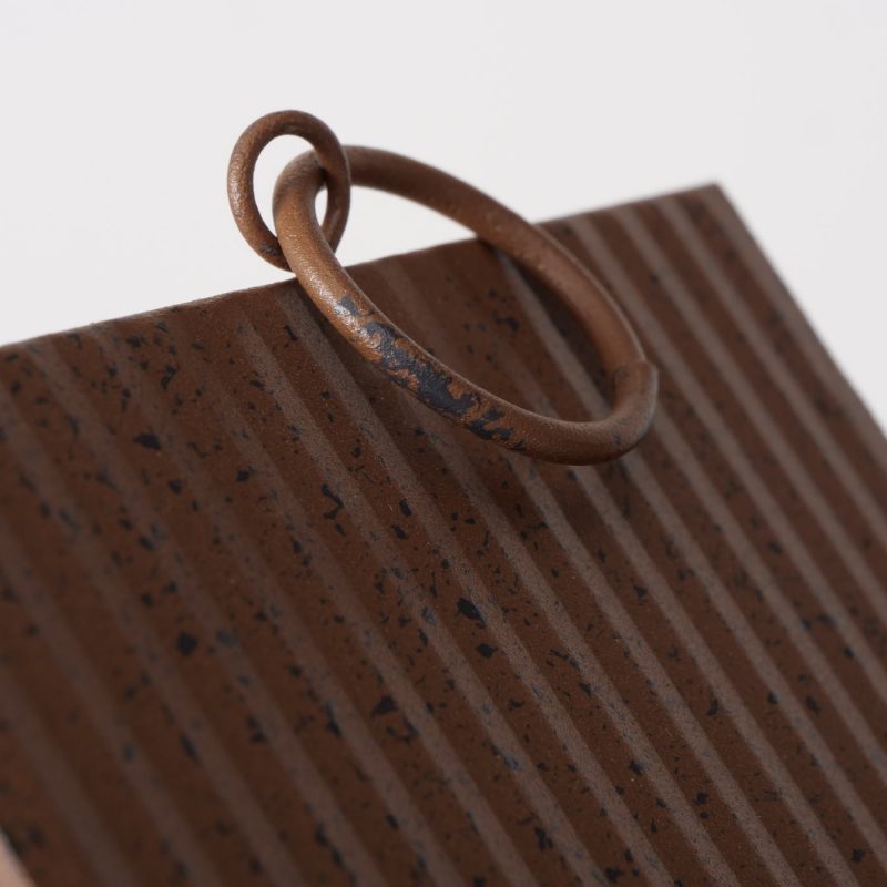 Lanterne "Cosina" en Métal Laqué Rouillé, 2 Modèles au Choix, 9x25cm – Image 3