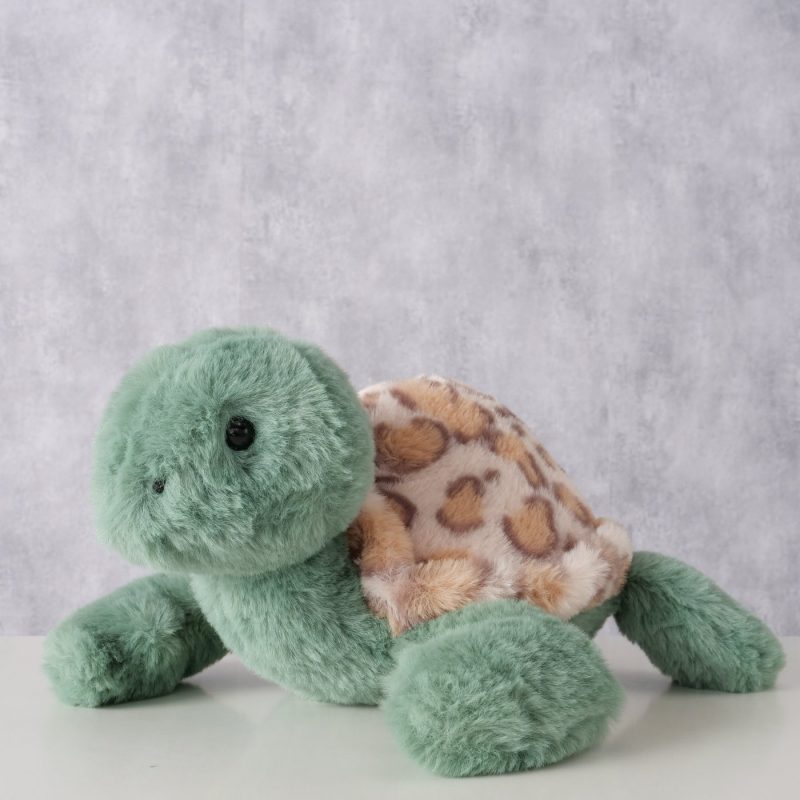 Peluche Tortue "Turtly" en Polyester Vert Verdoyant H.12,8cm – Image 2