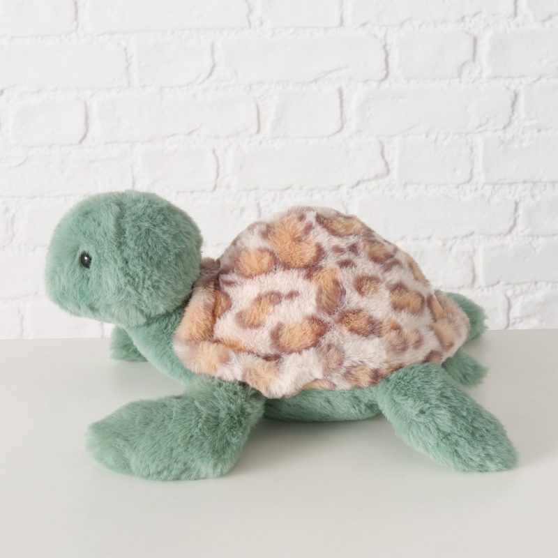 Peluche Tortue "Turtly" en Polyester Vert Verdoyant H.12,8cm – Image 5
