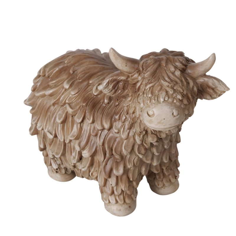 Figurine "Highland Cow" en Résine Synthétique H.13cm – Image 3