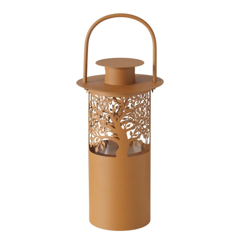 Lanterne Ronde "Astella" en Métal Rouillé, H.45cm – Image 4