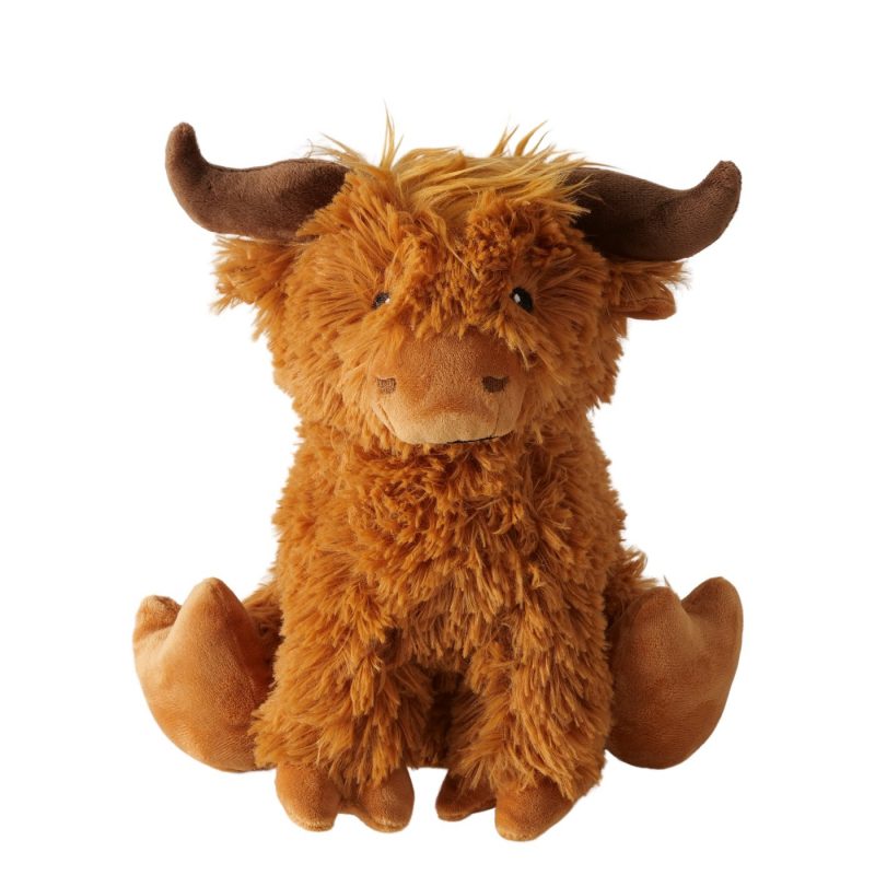 Cale Porte, Peluche Highland Cow "Bente", Sable et Polyester Brun H.21cm – Image 4