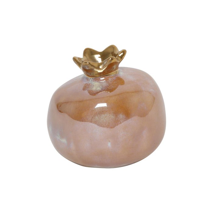Vase "Grenade" en Céramique Rose Saumon ø7,2cm