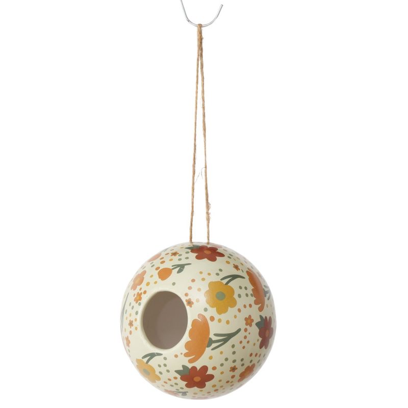 Nichoir "Farina" Poterie Multicolore, H.11cm, 2 Couleurs au Choix – Image 4