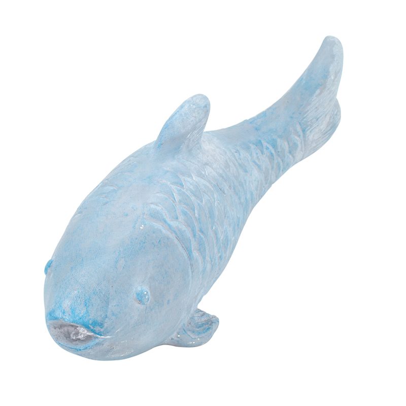 Poisson en Résine Bleue 65x21x27cm – Image 4